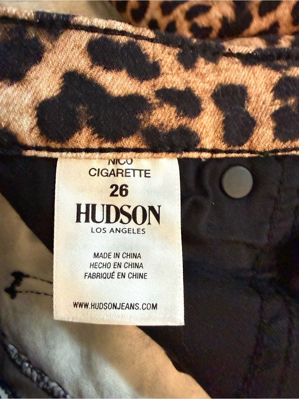 Hudson Jeans Leopard Nico cigarette - Picture 3 of 5